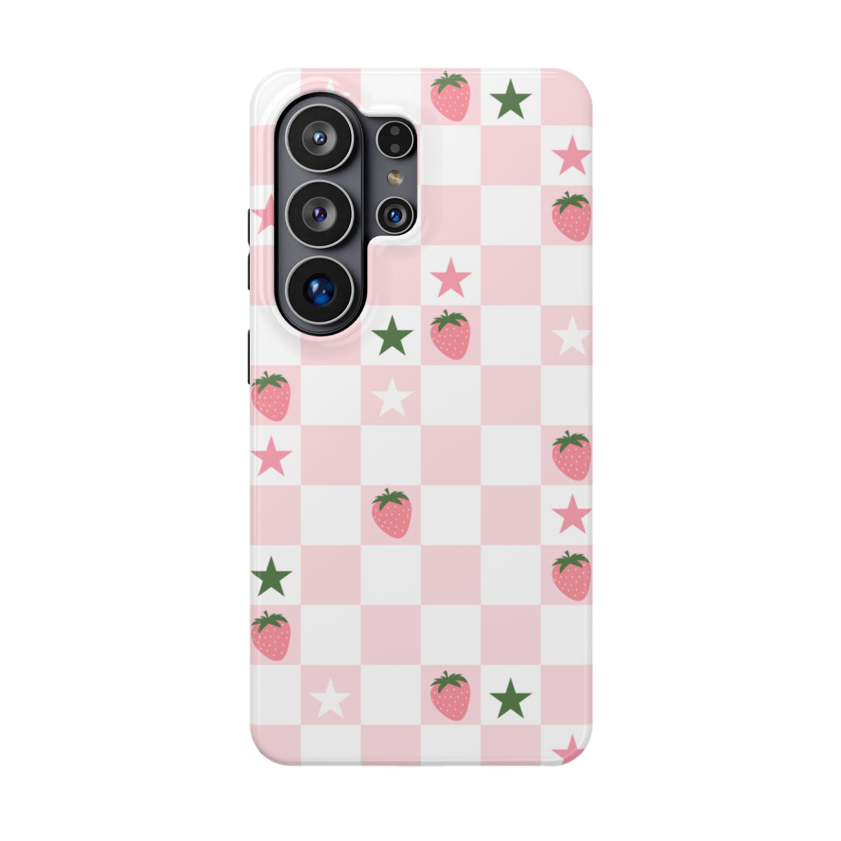 Strawberry Check Samsung Case