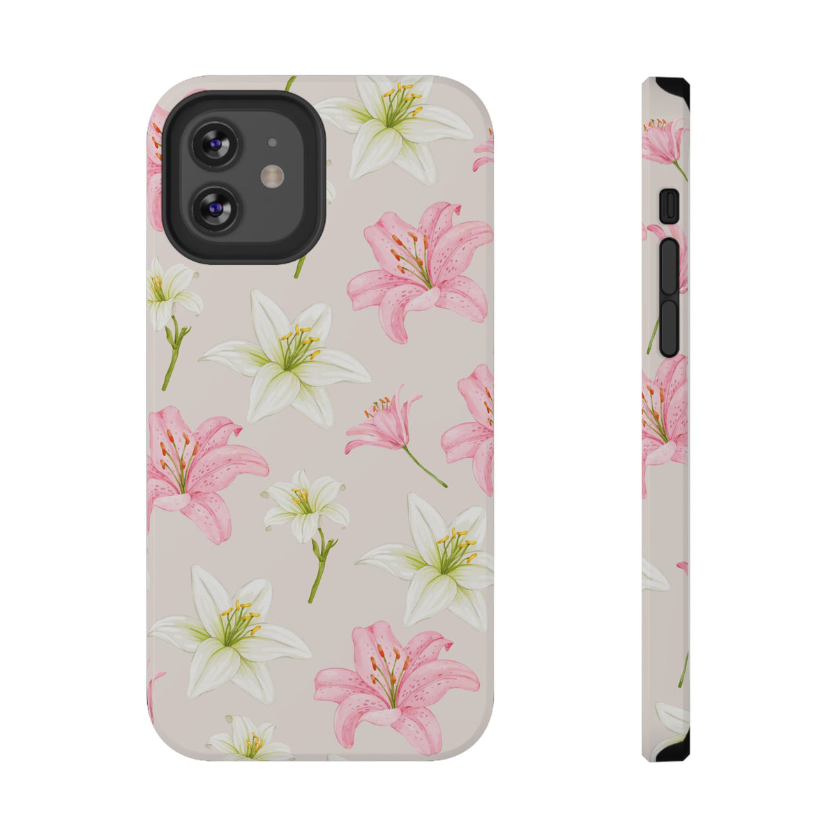 Beige Tiger Lily iPhone Case from Stella Cases