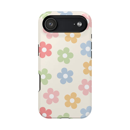 Preppy Retro Flowers iPhone Case