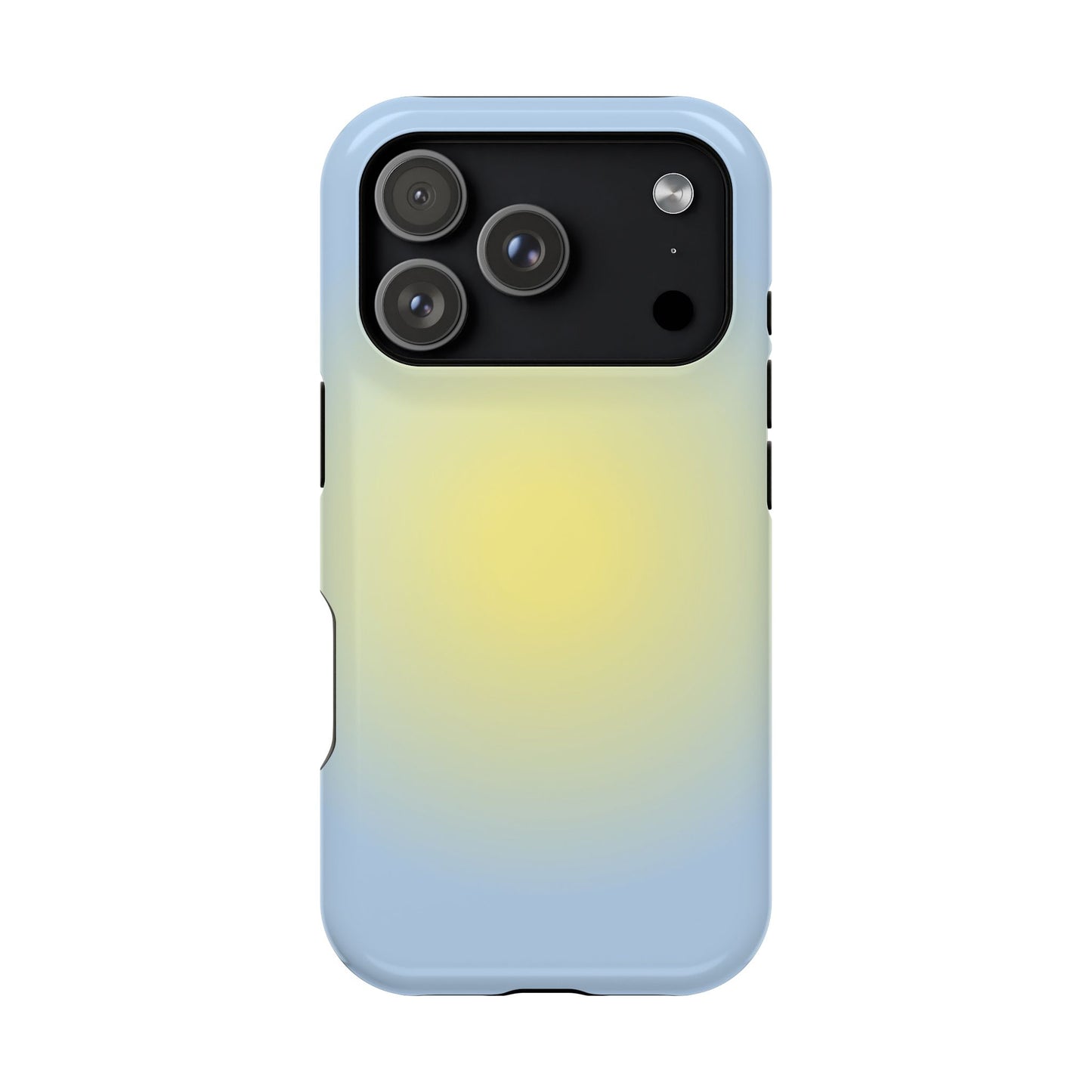 Yellow & Blue Aura iPhone Case