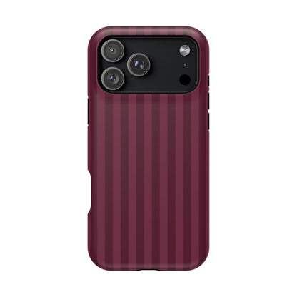 Plum Stripes iPhone Case
