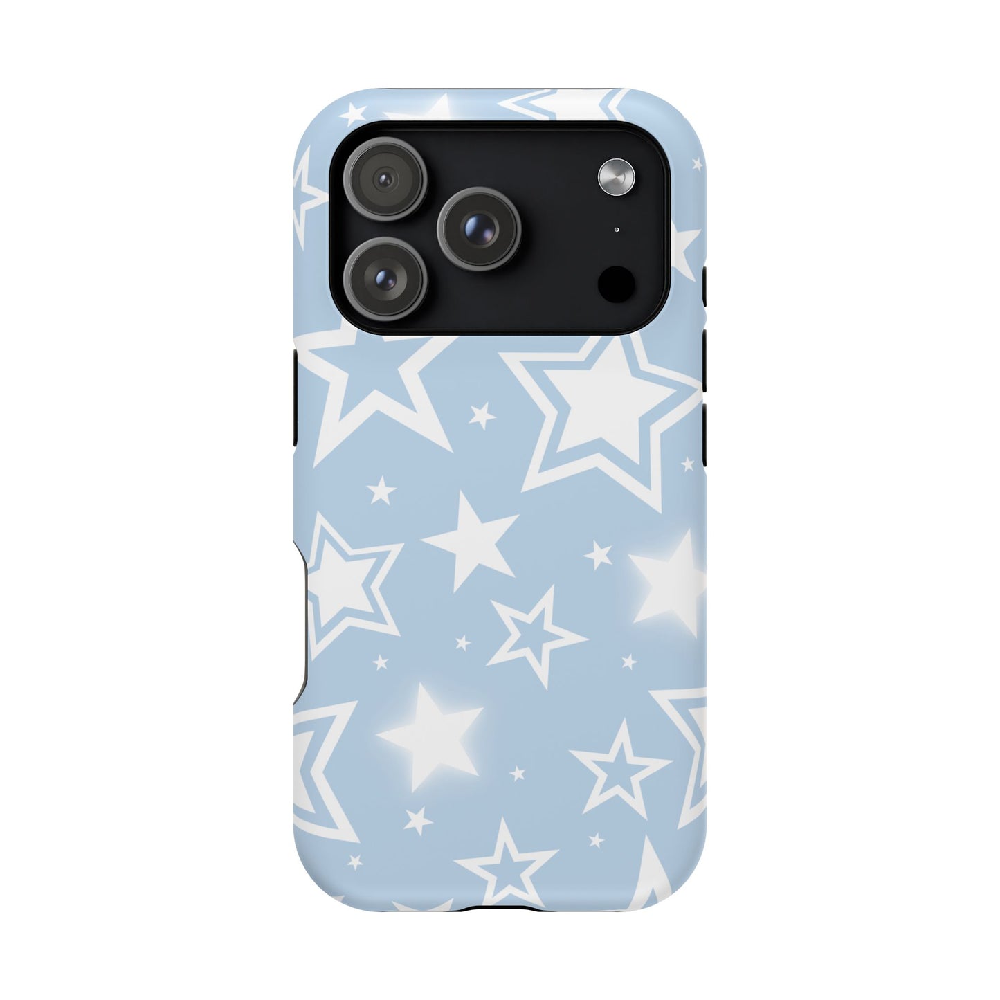 Blue Y2K Stars iPhone Case