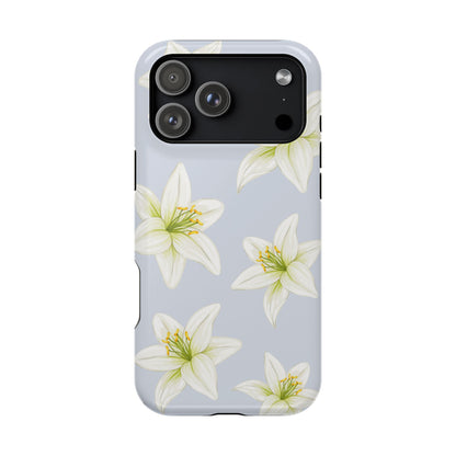 Blue Tiger Lily iPhone Case