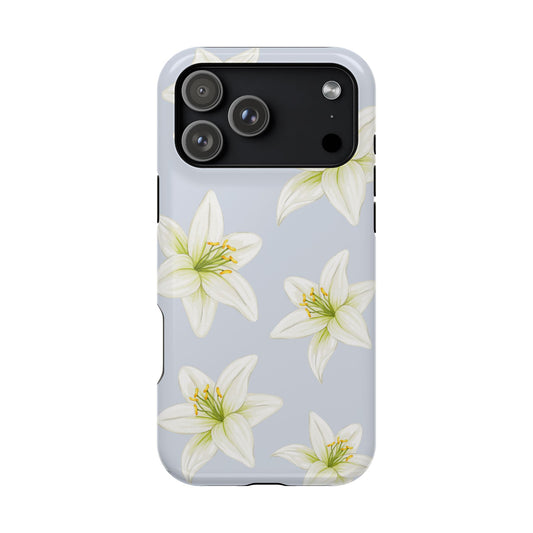Blue Tiger Lily iPhone Case