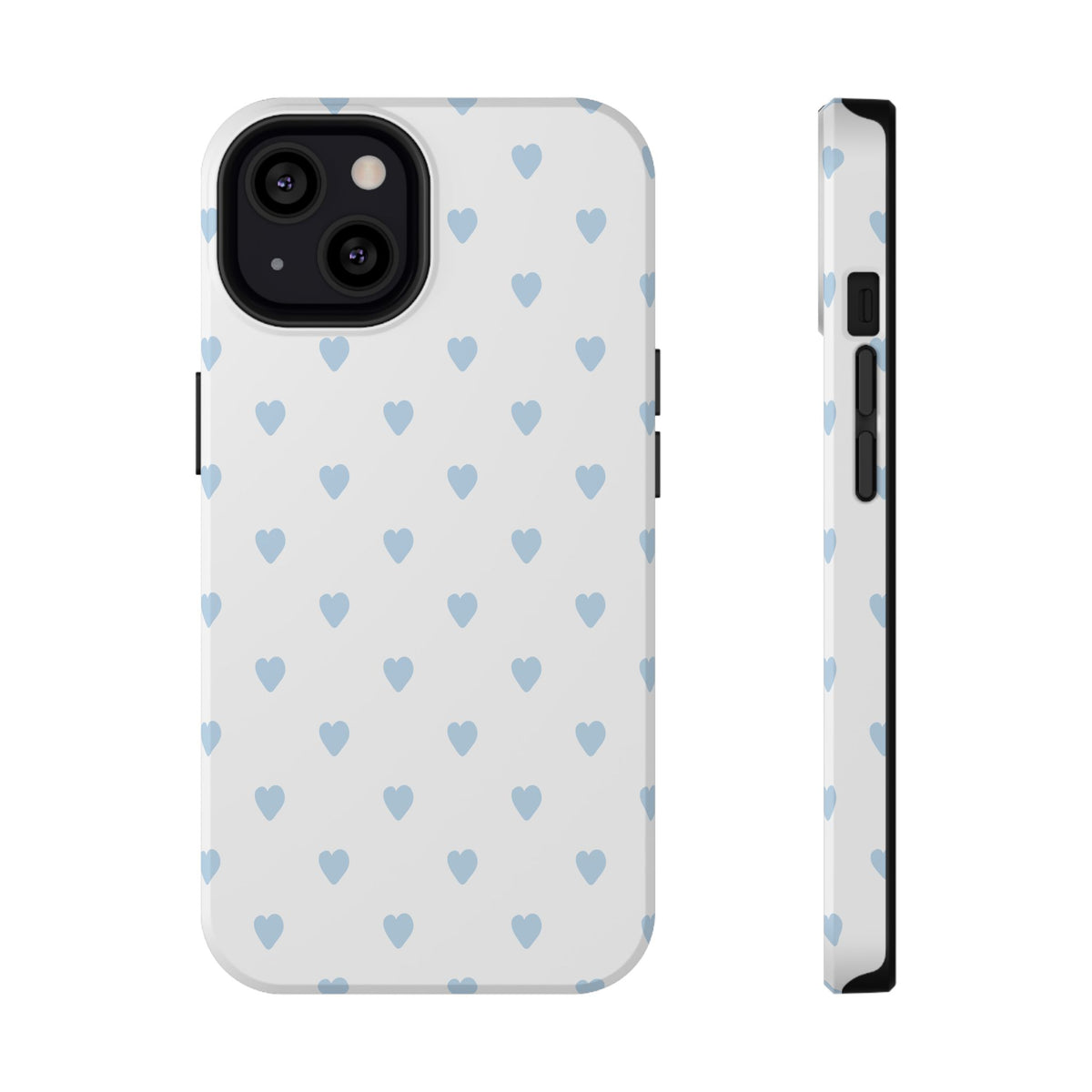 Blue Little Hearts iPhone Case