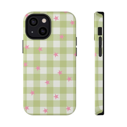 Lucky Star Gingham iPhone Case