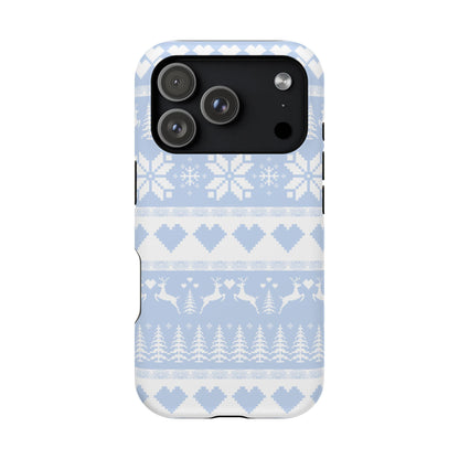 Blue Christmas Sweater iPhone Case