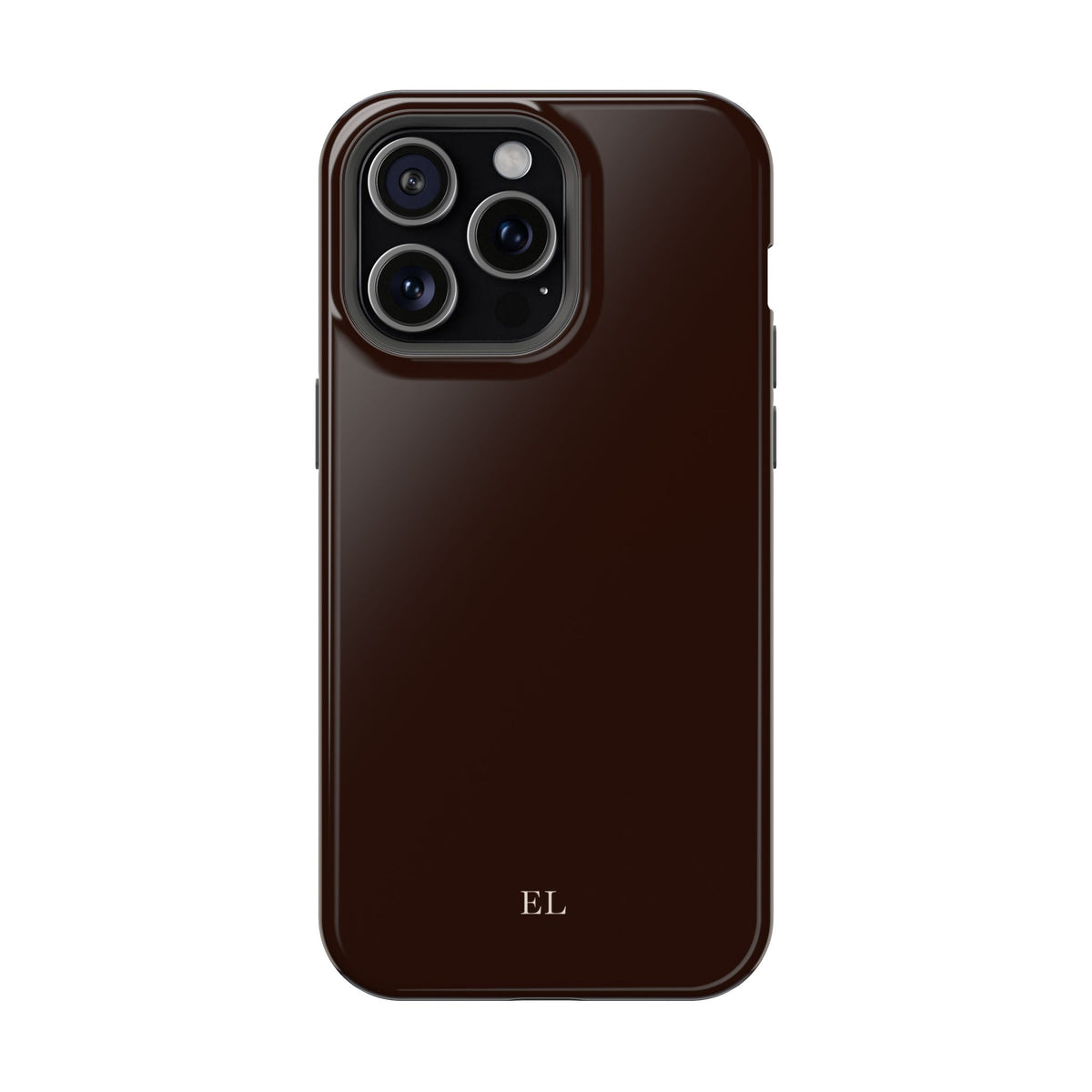 Custom Initials Mocha iPhone Case