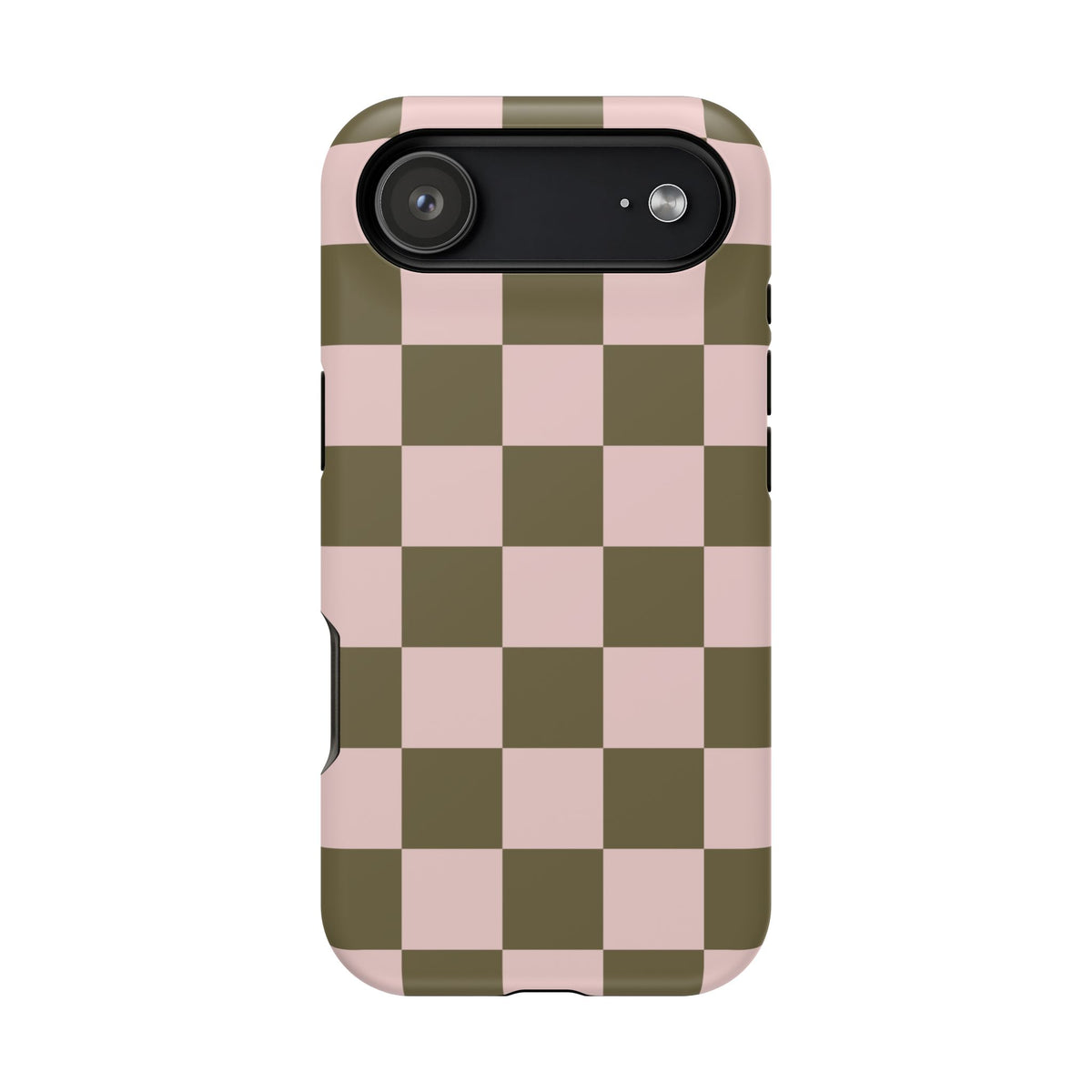 Pink Pistachio Checkered iPhone Case