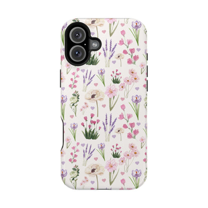 Vintage Purple Floral iPhone Case