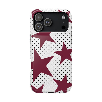 Burgundy Star iPhone Case