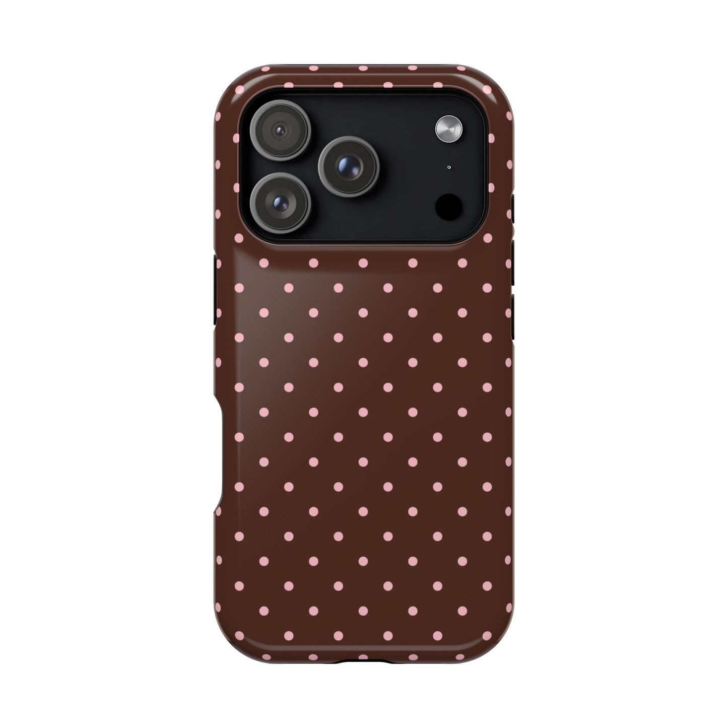Pink Latte Mini Dots iPhone Case
