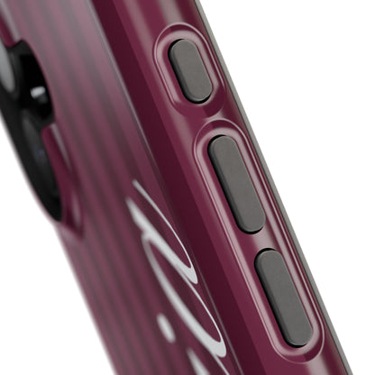 Custom Plum Stripes iPhone Case
