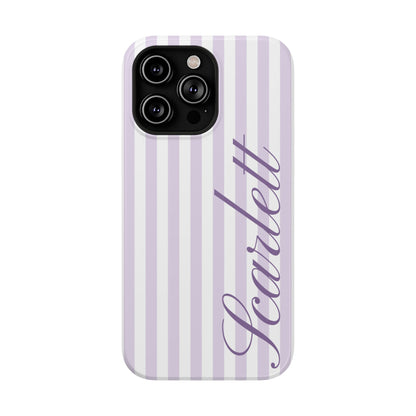 Personalized Lilac Beau iPhone Case