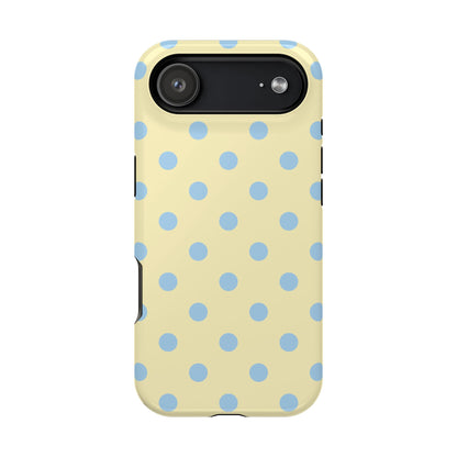 Lemon Sky Polka Dots iPhone Case