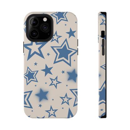 Beige & Blue Stardust iPhone Case