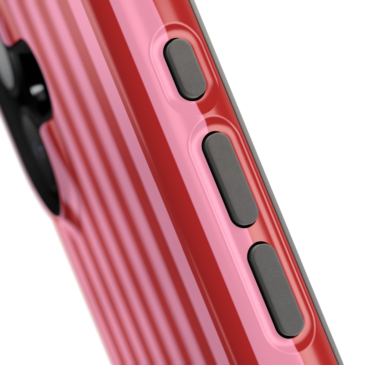 Cherry Blush Stripes iPhone Case