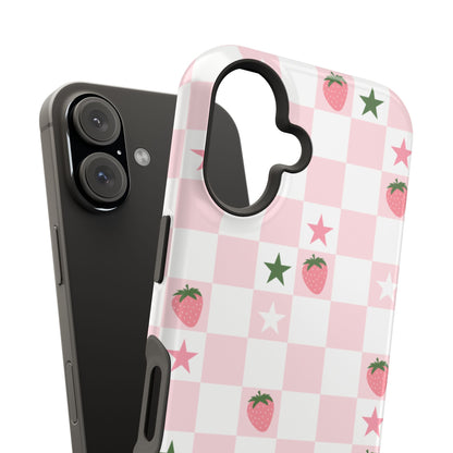 Strawberry Check iPhone Case