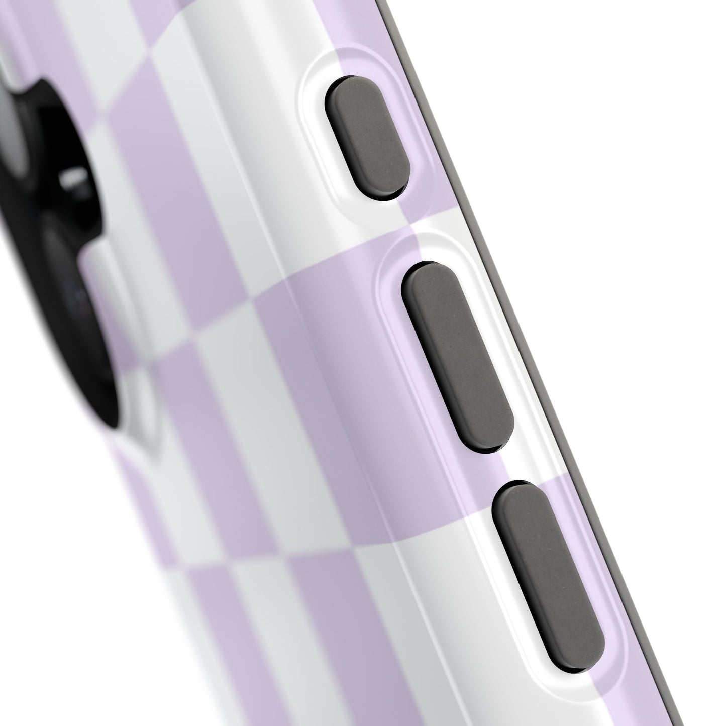 Pastel Purple Checkered iPhone Case