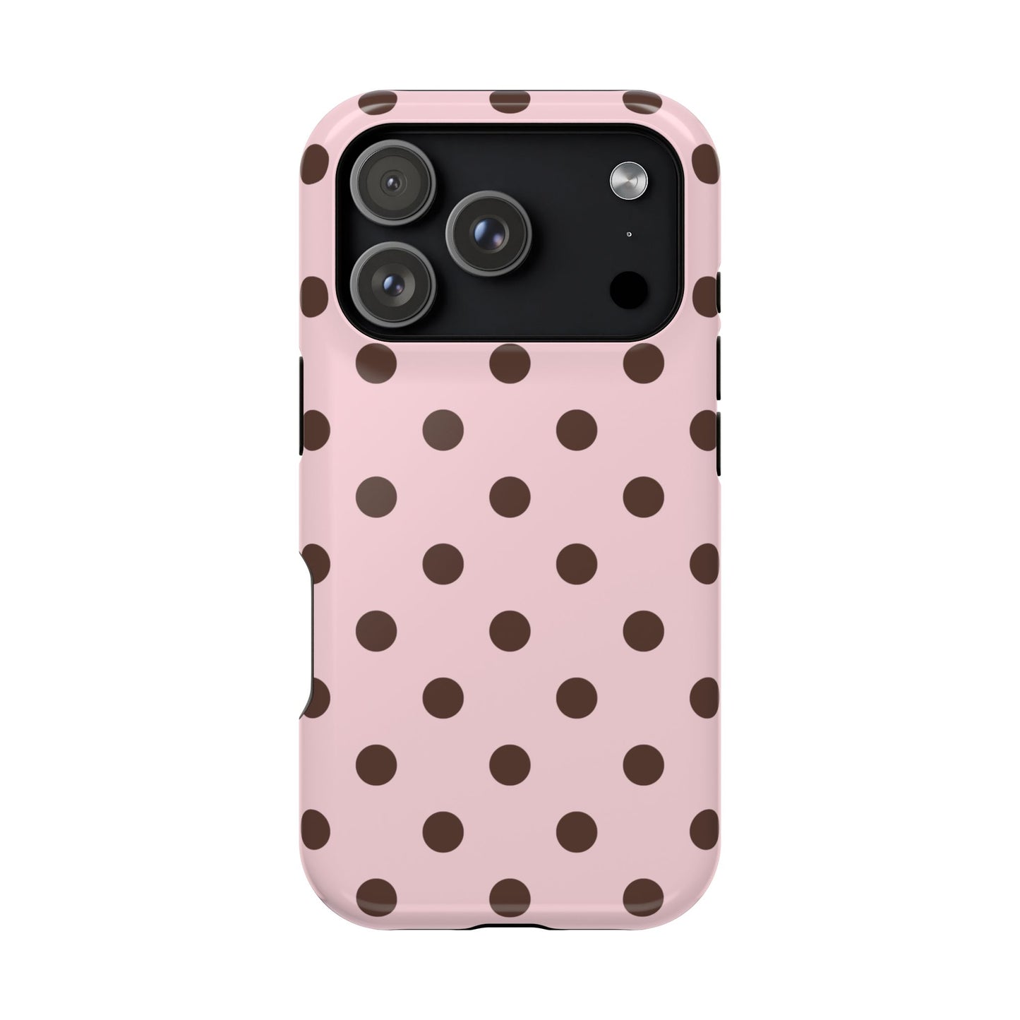 Strawberry Mocha Polka Dots iPhone Case