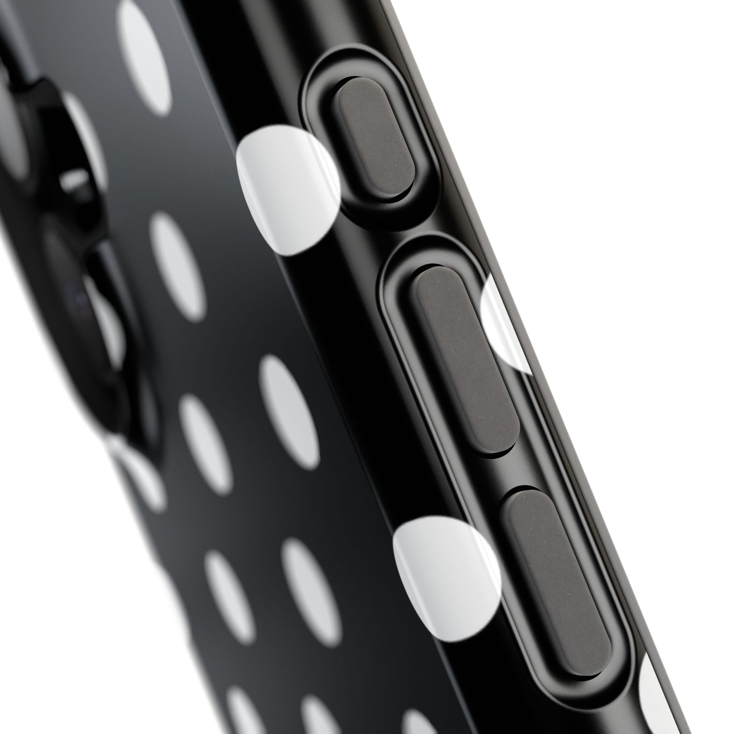 White Polka Dots iPhone Case