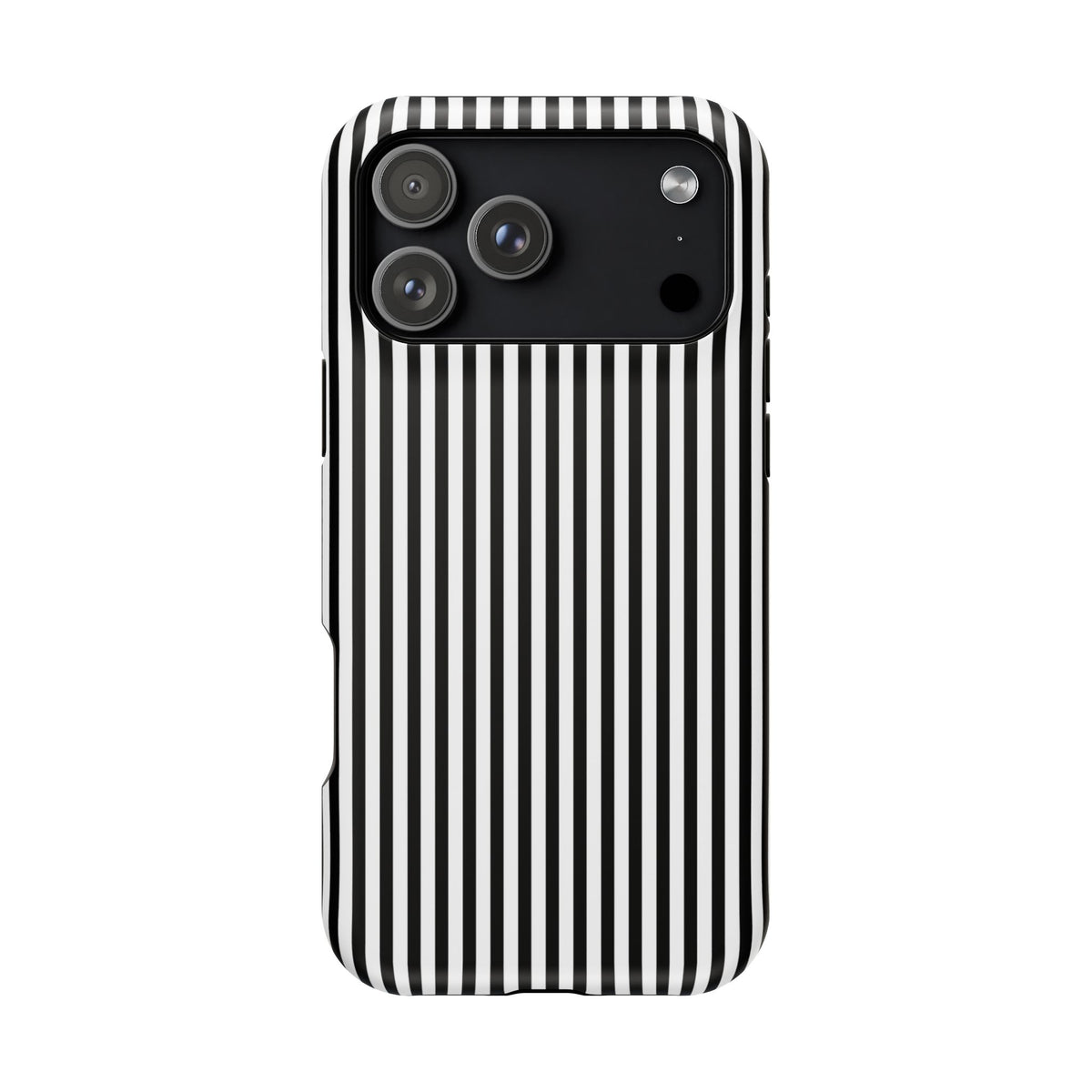 Black Pinstripes iPhone Case