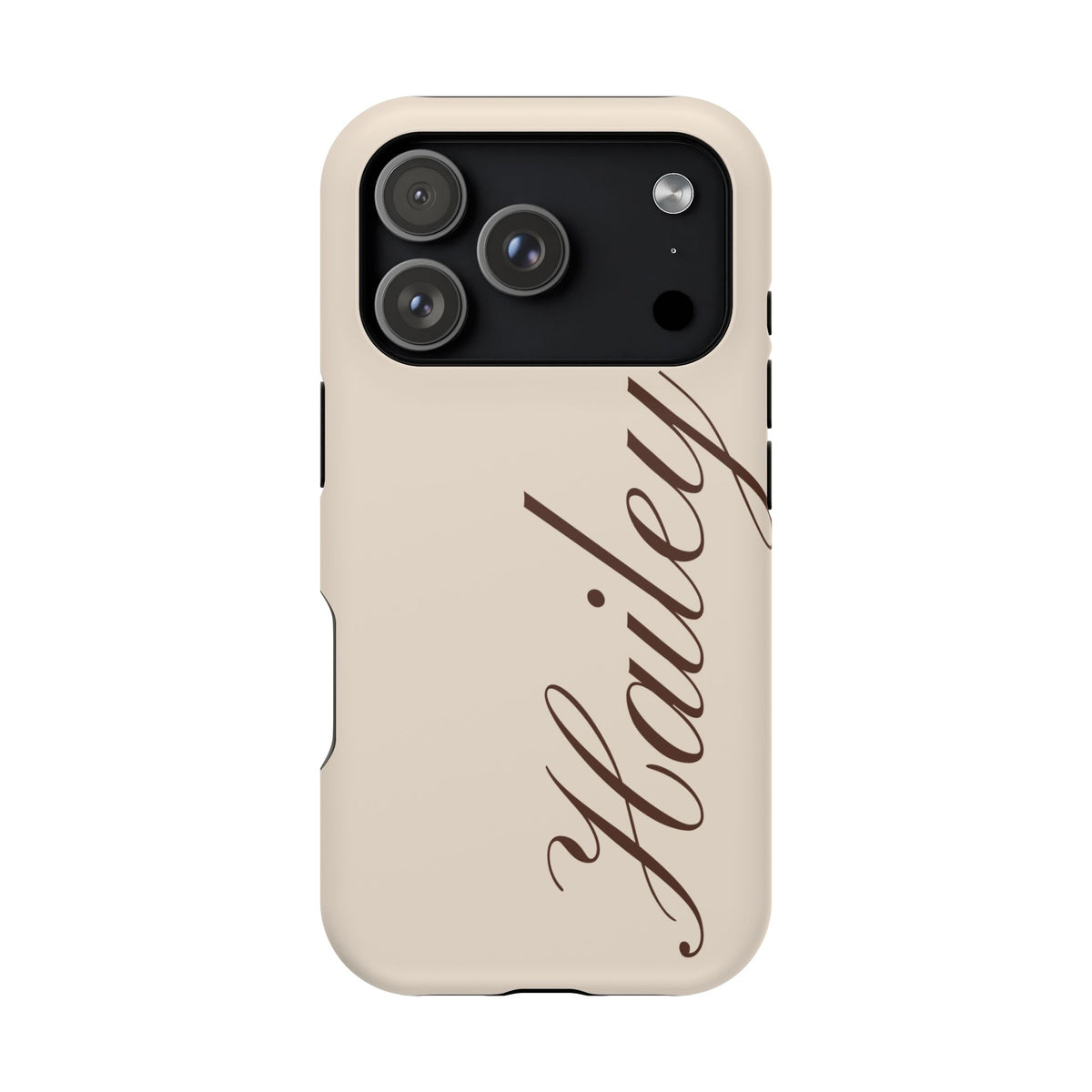 Custom Beige iPhone Case