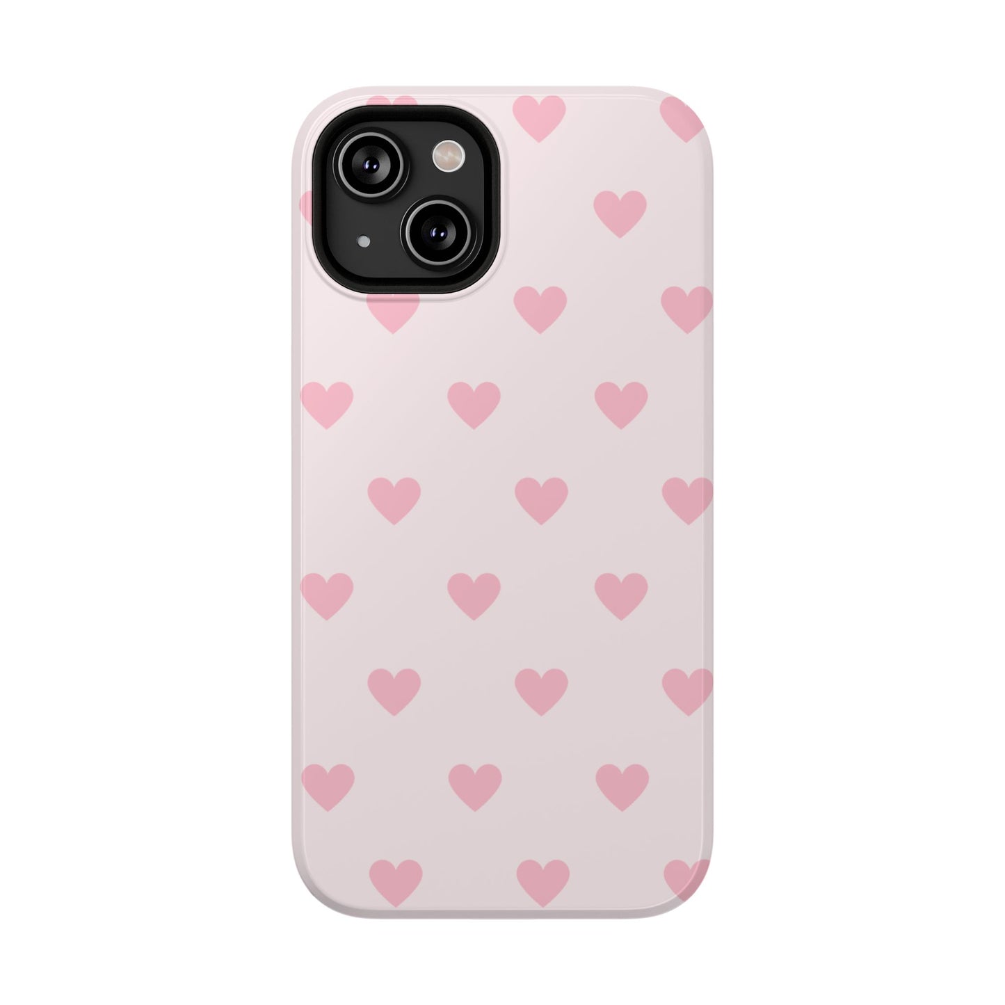 Light Pink Hearts iPhone Case