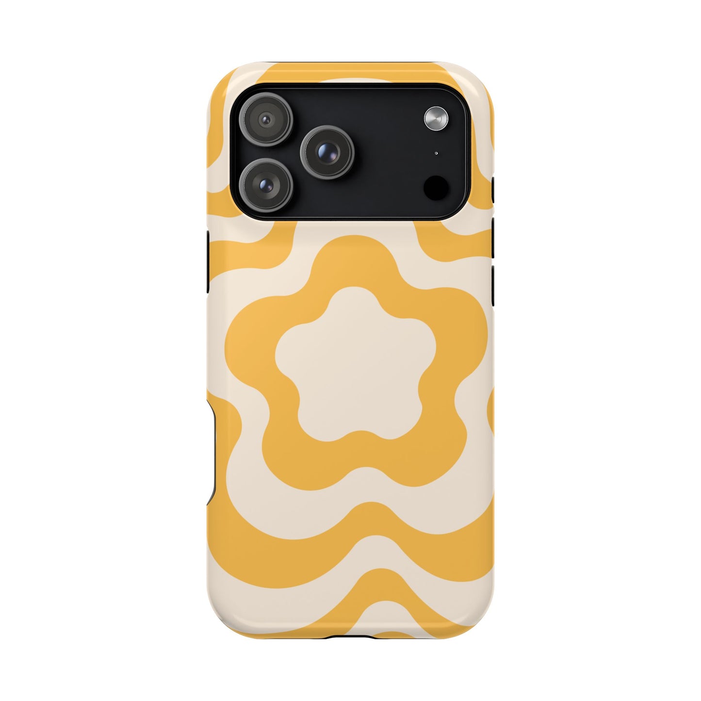 Yellow Retro Flower iPhone Case