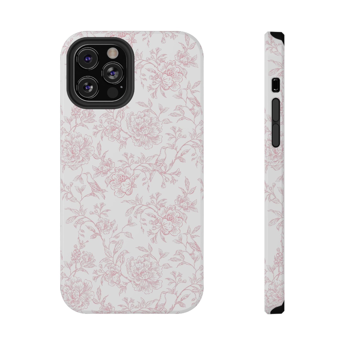 French Rosy Toile iPhone Case
