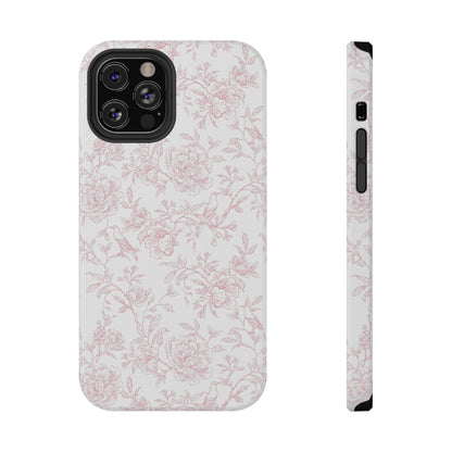 French Rosy Toile iPhone Case