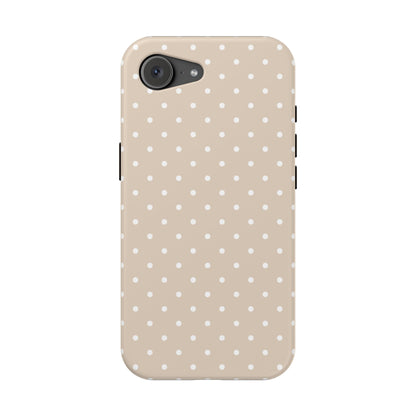 Beige Mini Dots iPhone Case