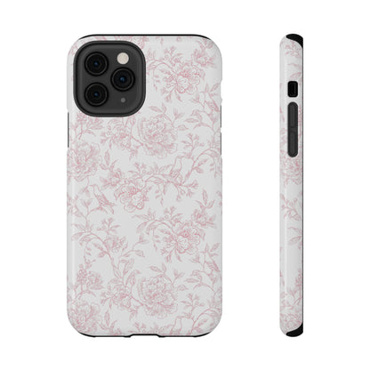 French Rosy Toile iPhone Case