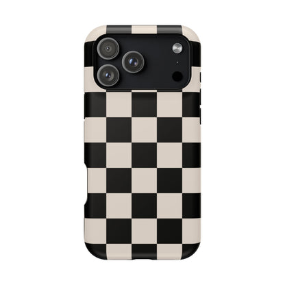 Espresso Checkered iPhone Case