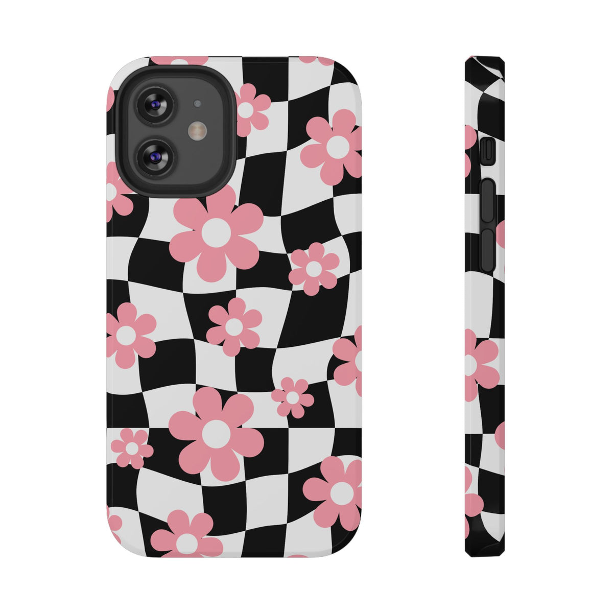 Floral Wavy Checkered iPhone Case from Stella Cases