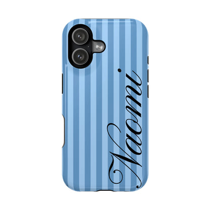 Personalized Seaside Stripes iPhone Case