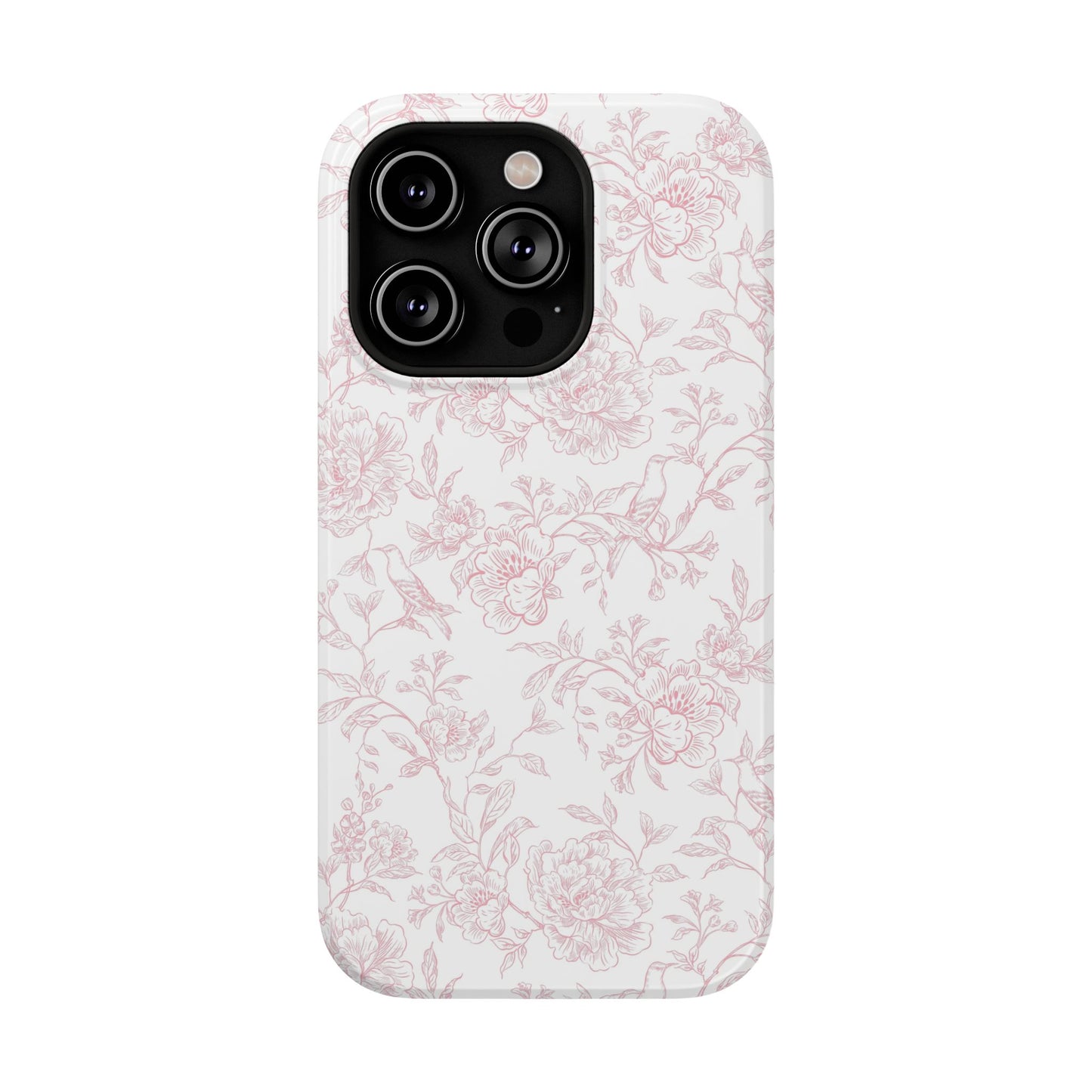 French Rosy Toile iPhone Case