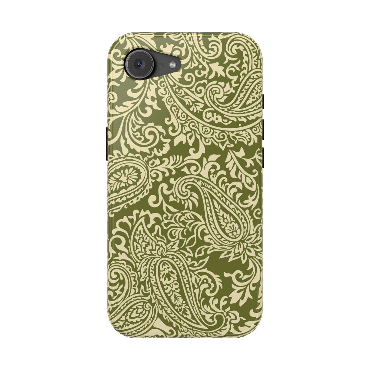 Olive Paisley iPhone Case