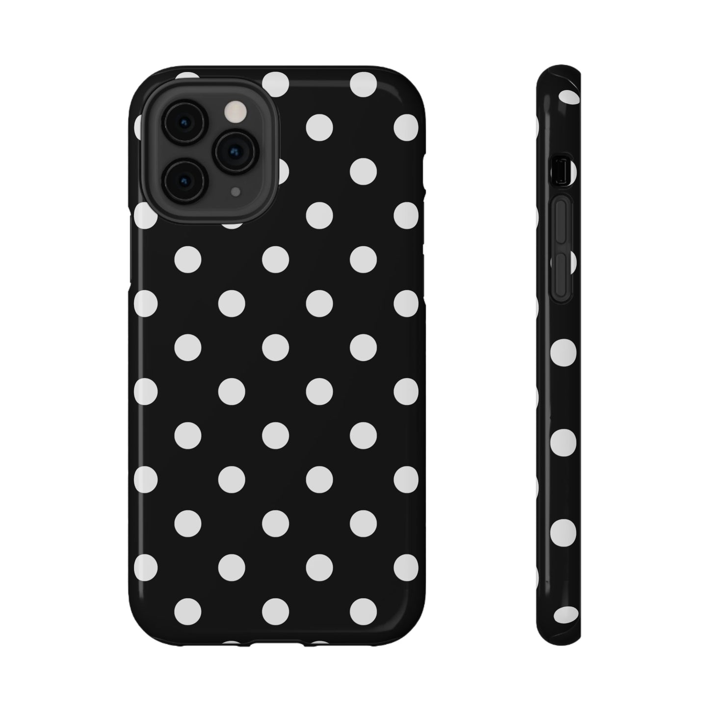 White Polka Dots iPhone Case