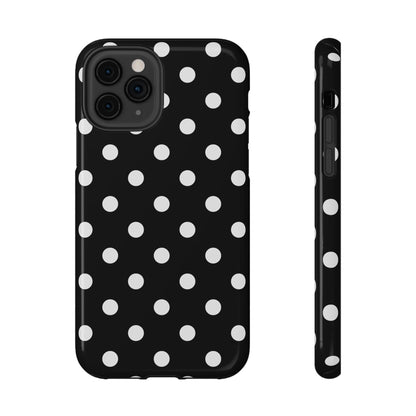 White Polka Dots iPhone Case