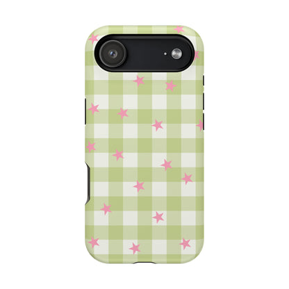 Lucky Star Gingham iPhone Case