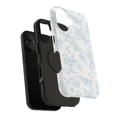French Blue Toile iPhone Case