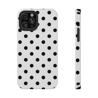 Black Polka Dots iPhone Case