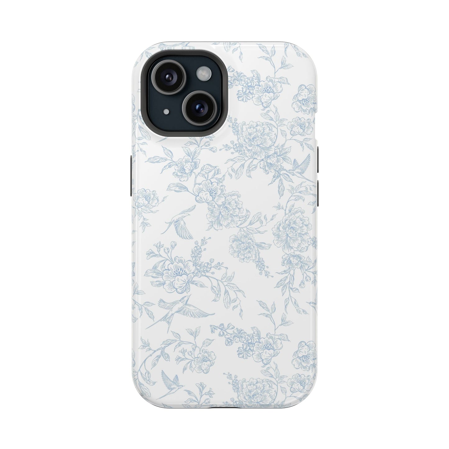 French Blue Toile iPhone Case