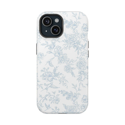 French Blue Toile iPhone Case