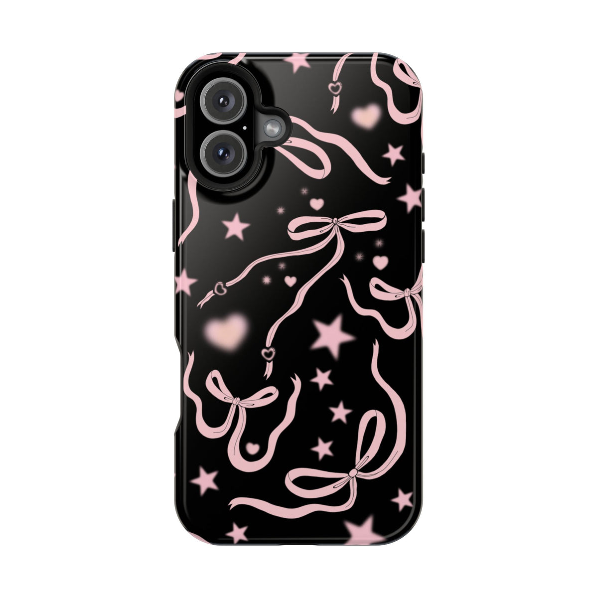 Black Cosmic Bows iPhone Case from Stella Cases