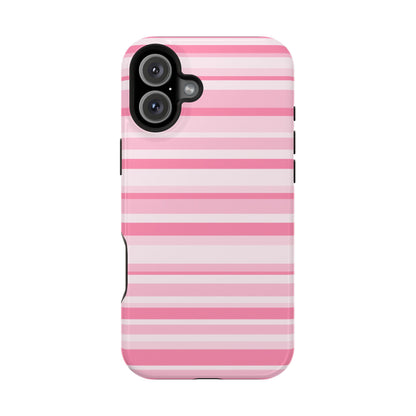 Pink Candy Stripes iPhone Case