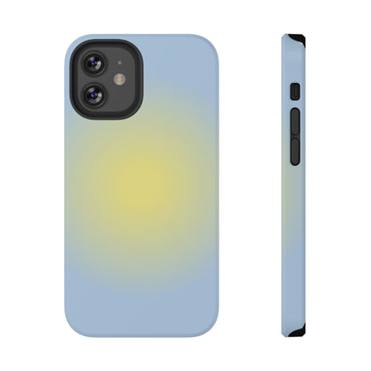 Yellow & Blue Aura iPhone Case