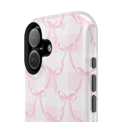 Pink Ribbon Bows iPhone Case
