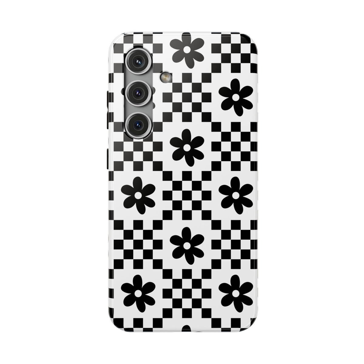 Monochrome Daisy Samsung Case